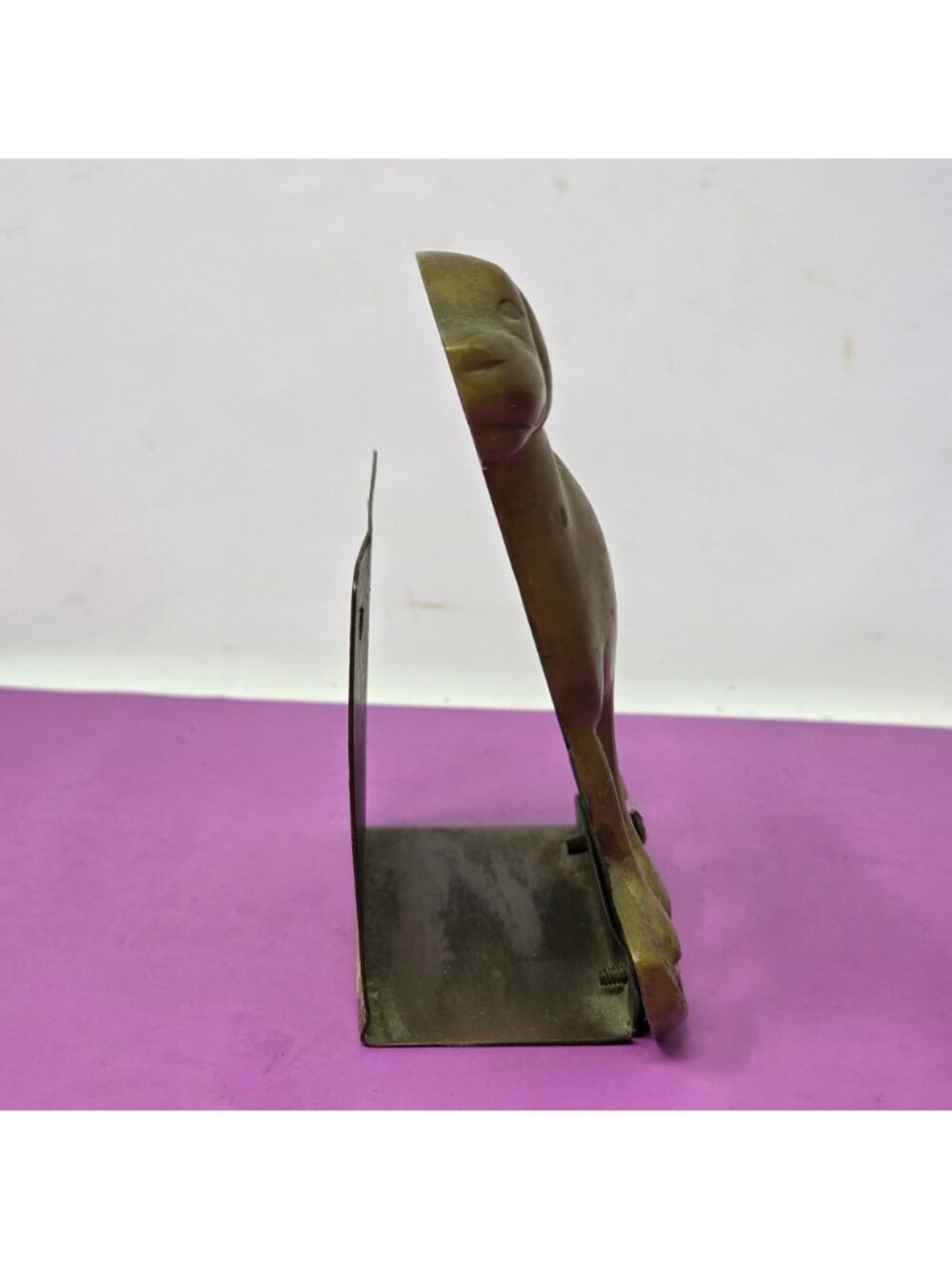 Vintage Brass Dog Wall Match Holder Letter Rack Retriever Hunting Dog - Picture 4 of 9